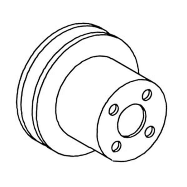 Aftermarket Water Pump Outer Pulley For Mpl Moline Tractor Models 660 102221A - main